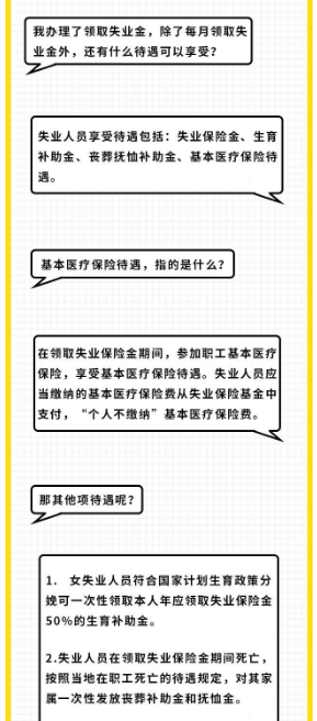 大连领取失业金期间待遇如何？一张图解告诉您