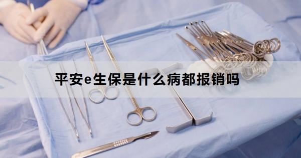 平安e生保是什么病都报销吗？怎么报销？