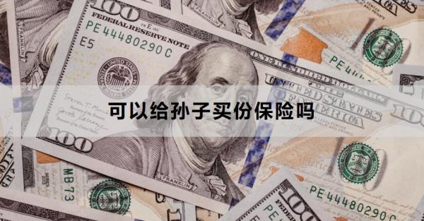 可以给孙子买份保险吗