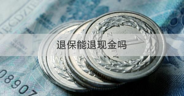 退保能退现金吗