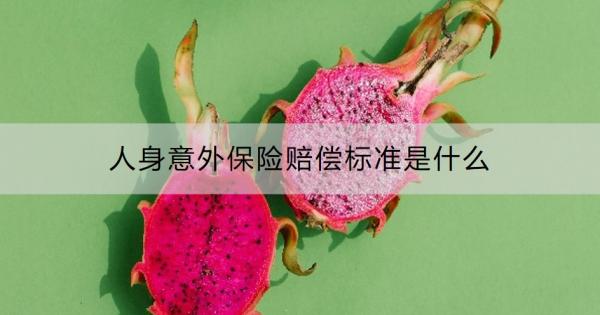 人身意外保险赔偿标准是什么？赔偿流程有哪些？