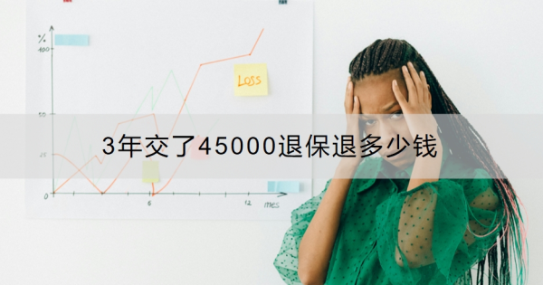 3年交了45000退保退多少钱？退保流程是什么？