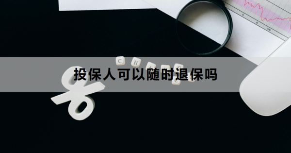 投保人可以随时退保吗？退保流程与注意事项‌有哪些？